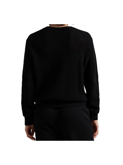 Polo Bear Cotton Crewneck Sweater Polo Ralph Lauren Polo Ralph Lauren | 211972112001POLO BLACK